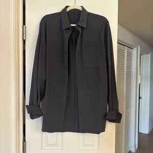 lululemon - Charcoal Gray - Commission Long-Sleeve Shirt - L
